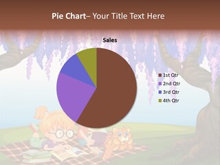 Scene Trees Drawing PowerPoint Template