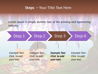 Scene Trees Drawing PowerPoint Template