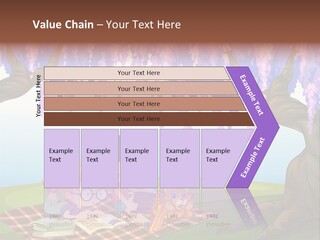 Scene Trees Drawing PowerPoint Template