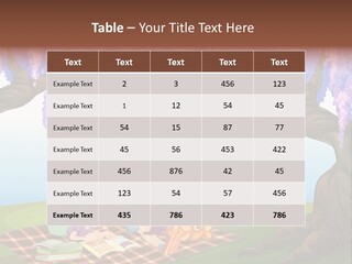 Scene Trees Drawing PowerPoint Template