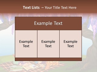 Scene Trees Drawing PowerPoint Template