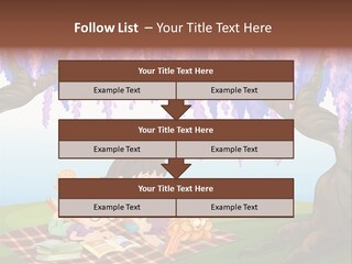 Scene Trees Drawing PowerPoint Template