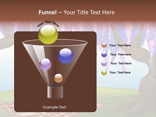 Scene Trees Drawing PowerPoint Template