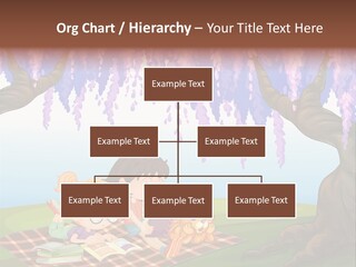 Scene Trees Drawing PowerPoint Template