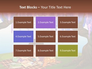 Scene Trees Drawing PowerPoint Template