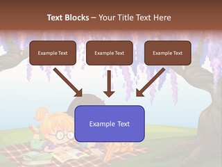 Scene Trees Drawing PowerPoint Template