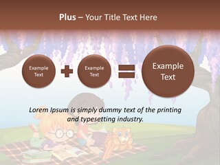 Scene Trees Drawing PowerPoint Template