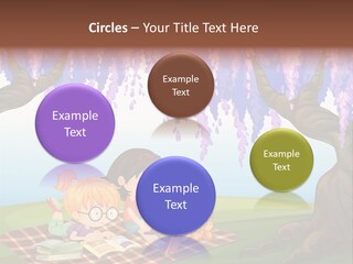 Scene Trees Drawing PowerPoint Template