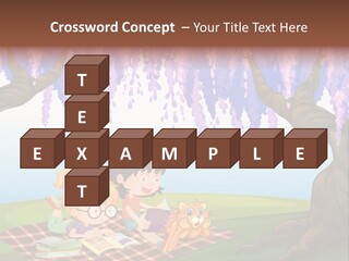 Scene Trees Drawing PowerPoint Template