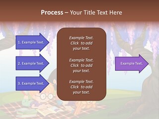 Scene Trees Drawing PowerPoint Template