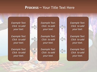 Scene Trees Drawing PowerPoint Template