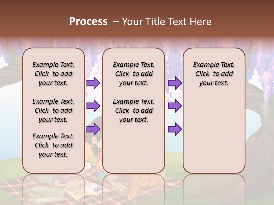 Scene Trees Drawing PowerPoint Template