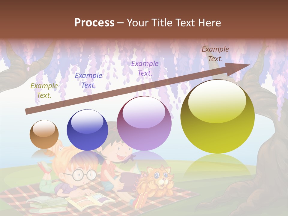 Scene Trees Drawing PowerPoint Template