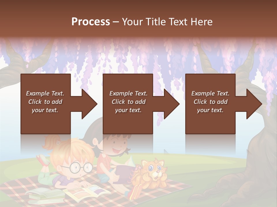 Scene Trees Drawing PowerPoint Template