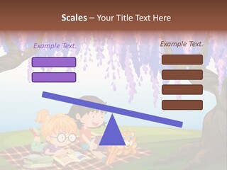 Scene Trees Drawing PowerPoint Template