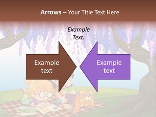 Scene Trees Drawing PowerPoint Template