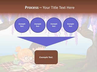 Scene Trees Drawing PowerPoint Template