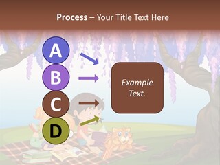 Scene Trees Drawing PowerPoint Template