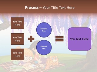 Scene Trees Drawing PowerPoint Template