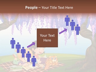 Scene Trees Drawing PowerPoint Template