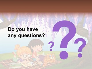 Scene Trees Drawing PowerPoint Template