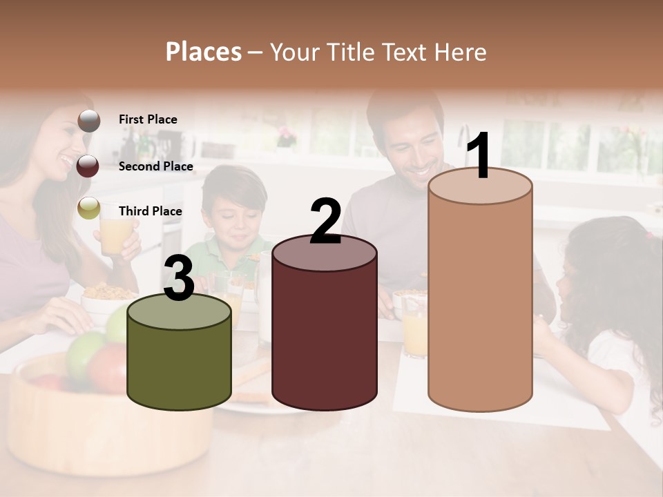 Caucasian Mother Brunette PowerPoint Template