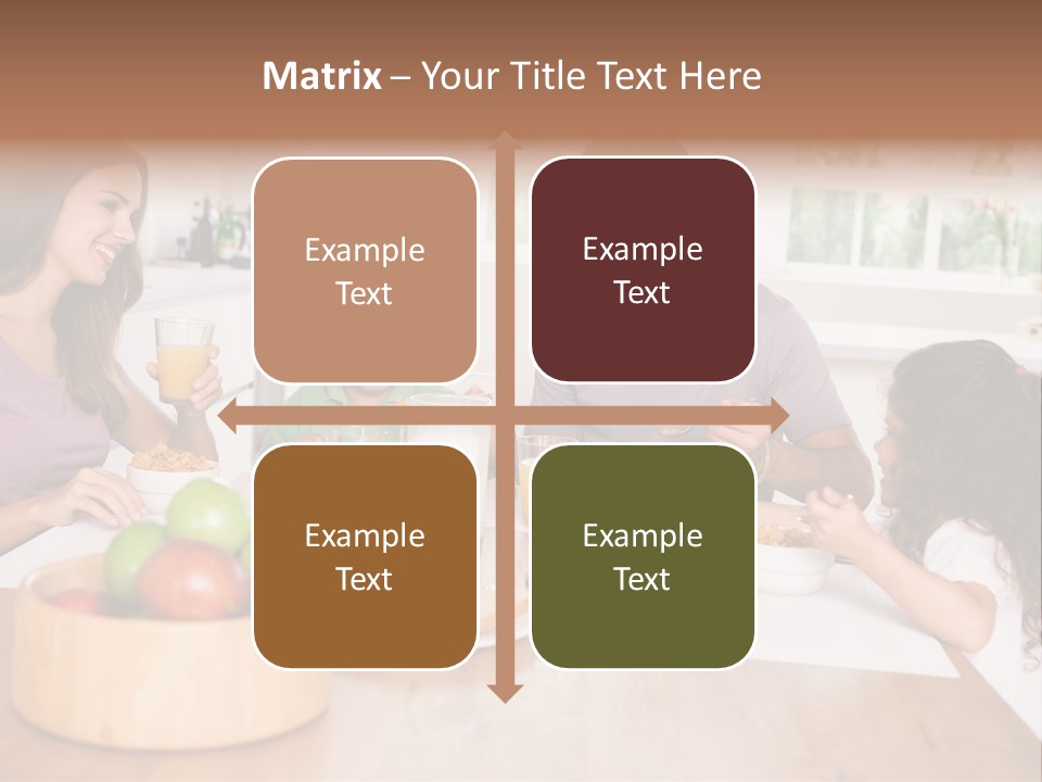 Caucasian Mother Brunette PowerPoint Template