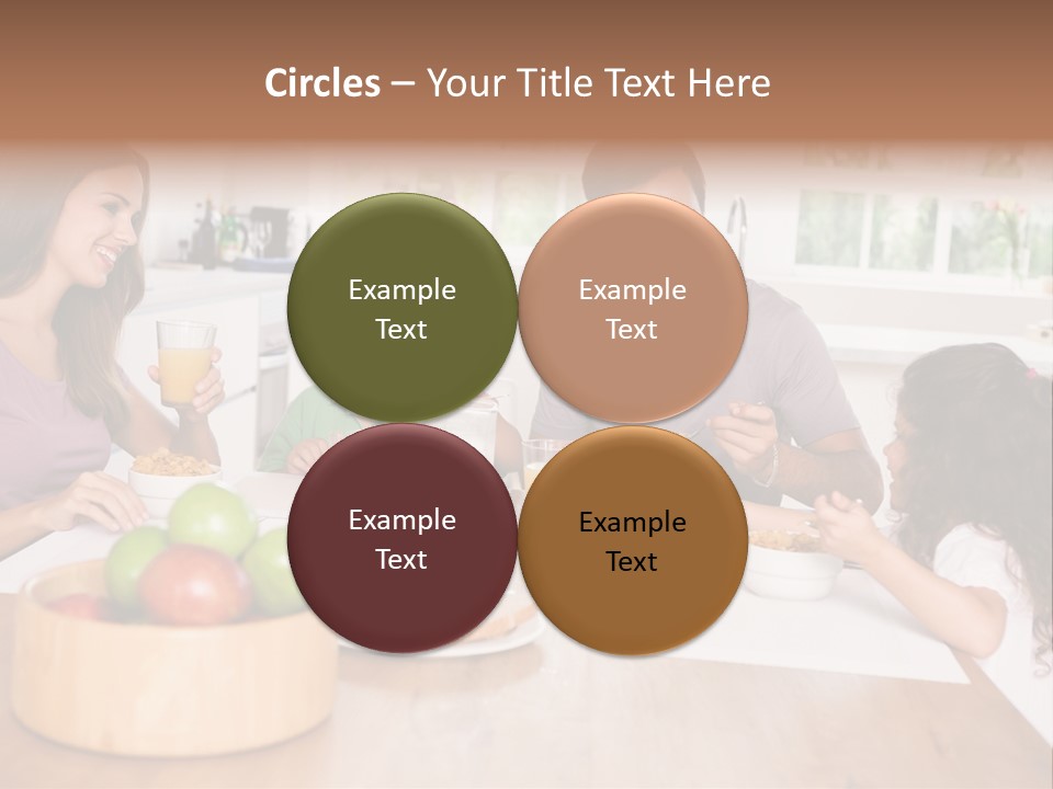 Caucasian Mother Brunette PowerPoint Template