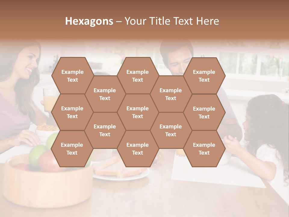 Caucasian Mother Brunette PowerPoint Template