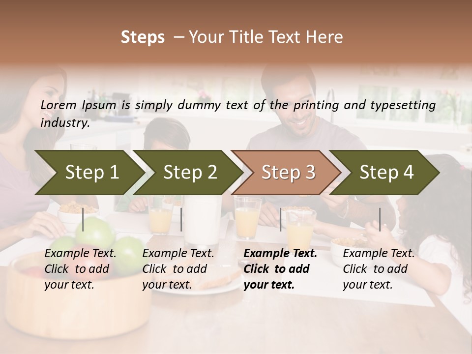 Caucasian Mother Brunette PowerPoint Template