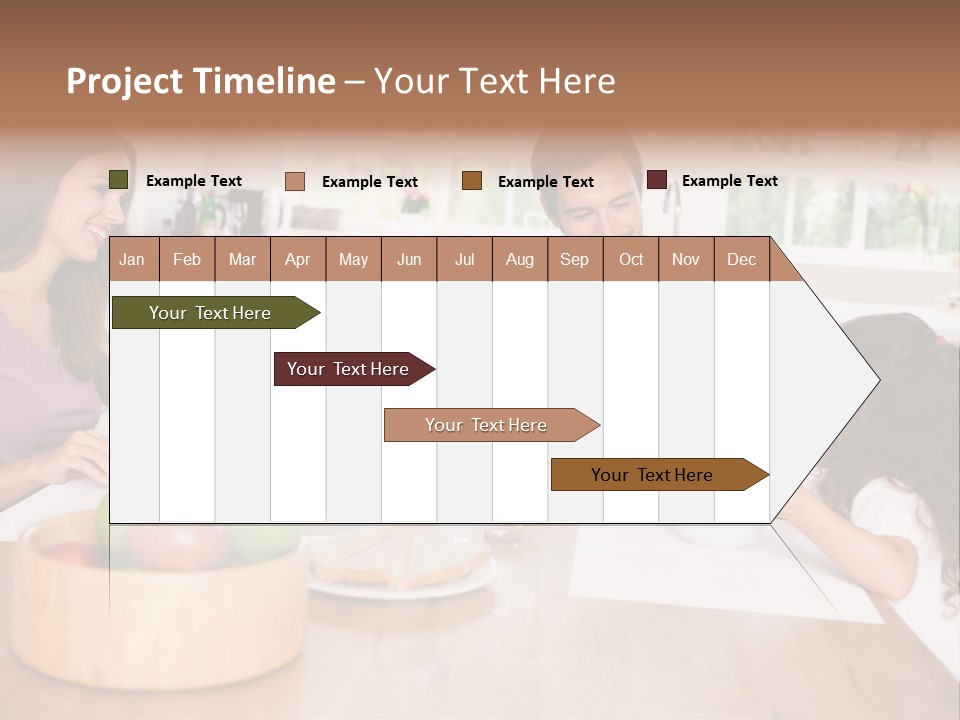 Caucasian Mother Brunette PowerPoint Template
