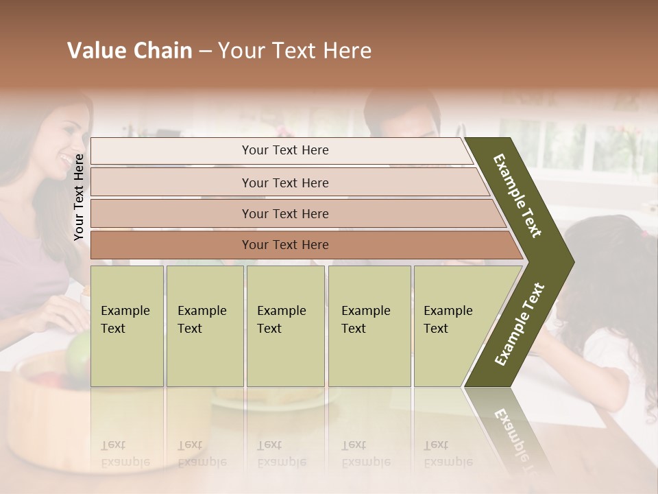 Caucasian Mother Brunette PowerPoint Template