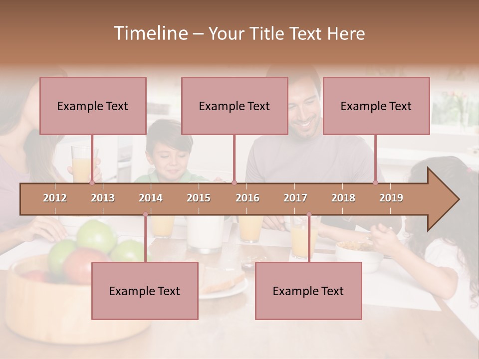 Caucasian Mother Brunette PowerPoint Template