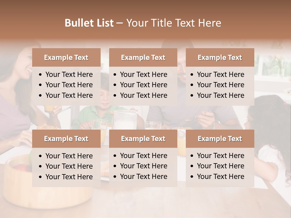 Caucasian Mother Brunette PowerPoint Template