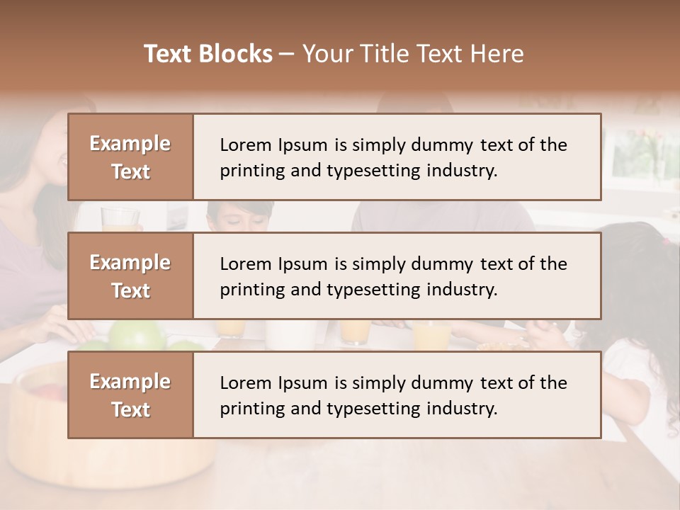 Caucasian Mother Brunette PowerPoint Template