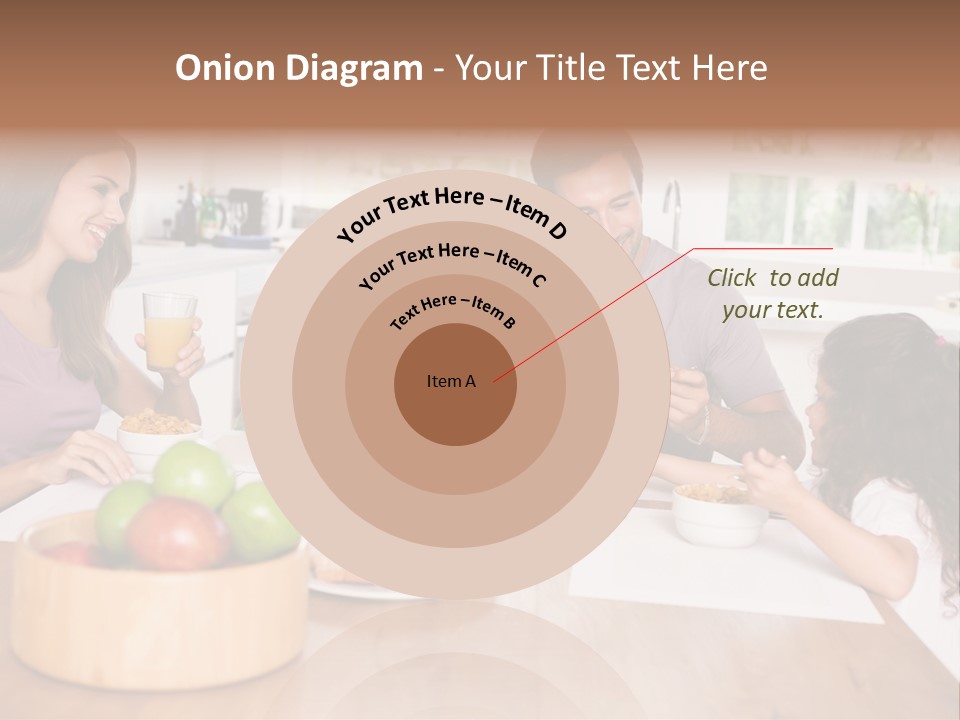 Caucasian Mother Brunette PowerPoint Template