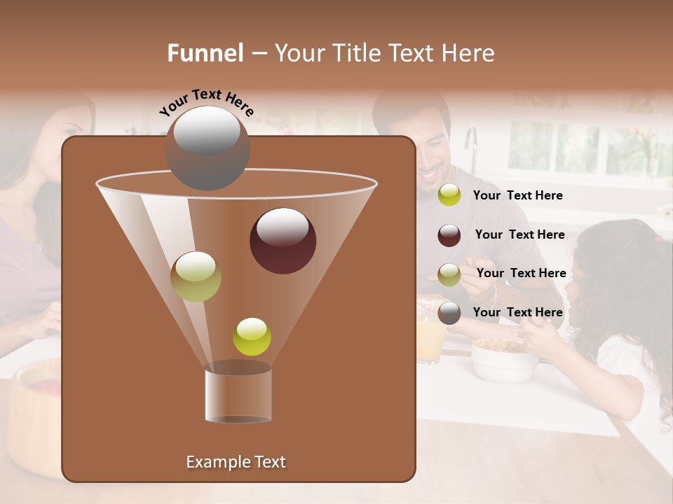 Caucasian Mother Brunette PowerPoint Template