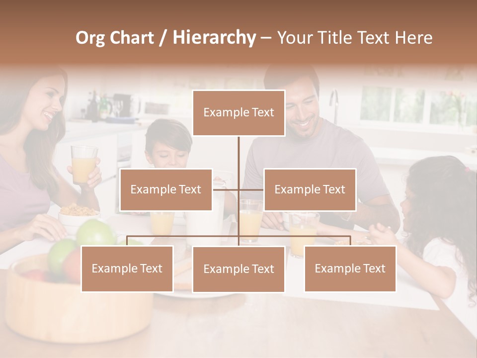 Caucasian Mother Brunette PowerPoint Template