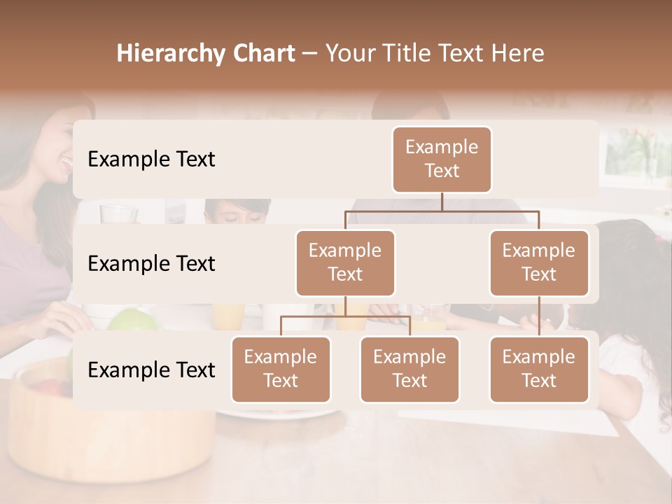 Caucasian Mother Brunette PowerPoint Template