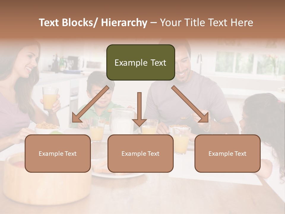 Caucasian Mother Brunette PowerPoint Template