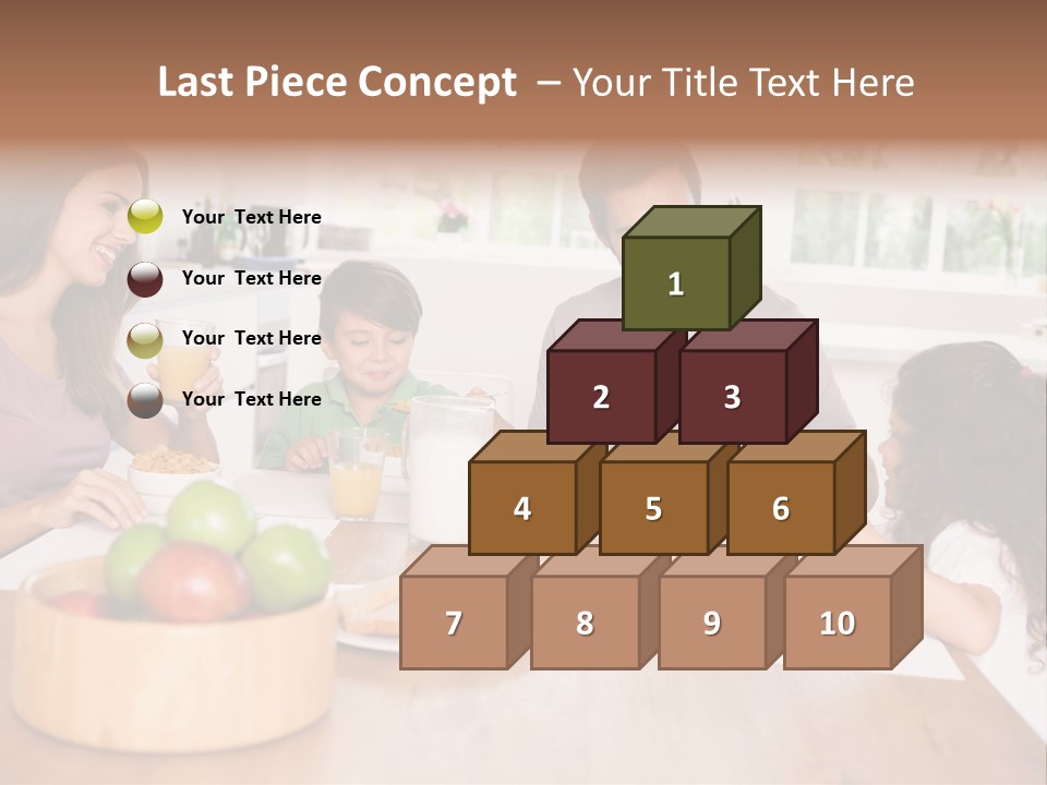 Caucasian Mother Brunette PowerPoint Template