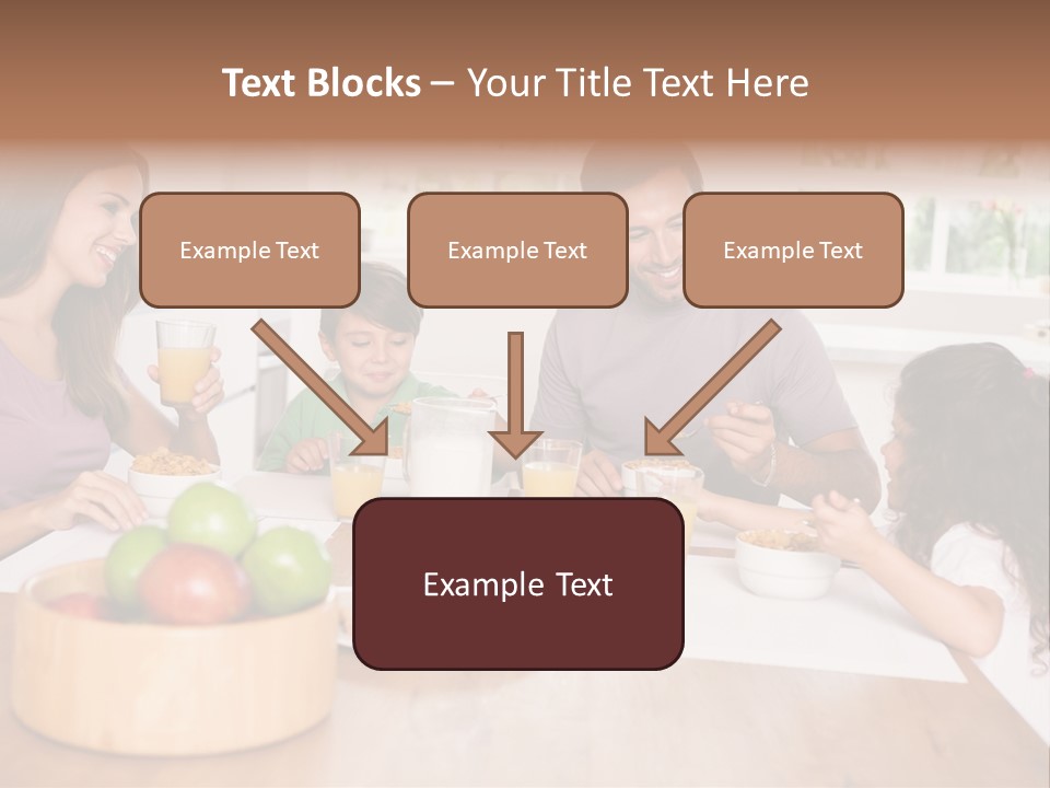 Caucasian Mother Brunette PowerPoint Template