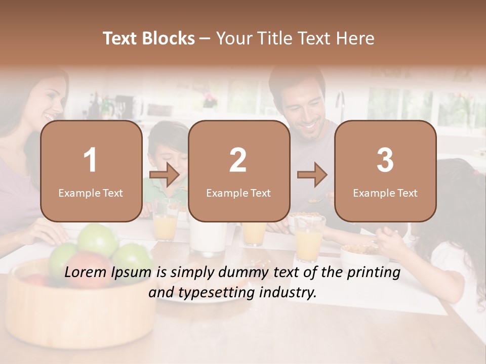 Caucasian Mother Brunette PowerPoint Template