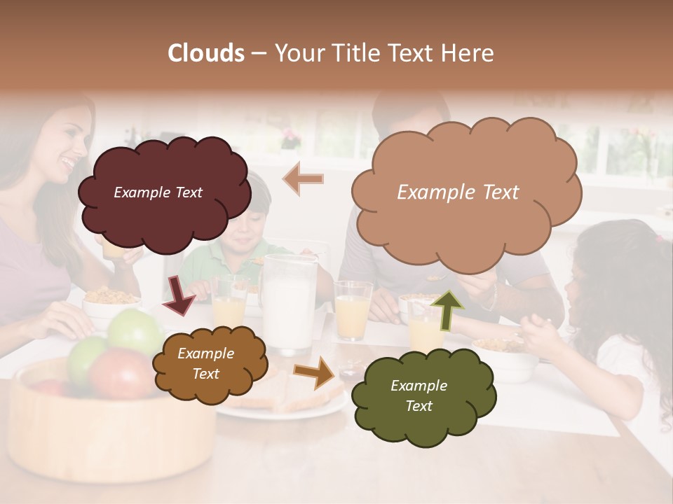 Caucasian Mother Brunette PowerPoint Template