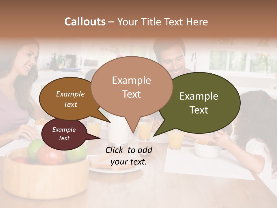 Caucasian Mother Brunette PowerPoint Template