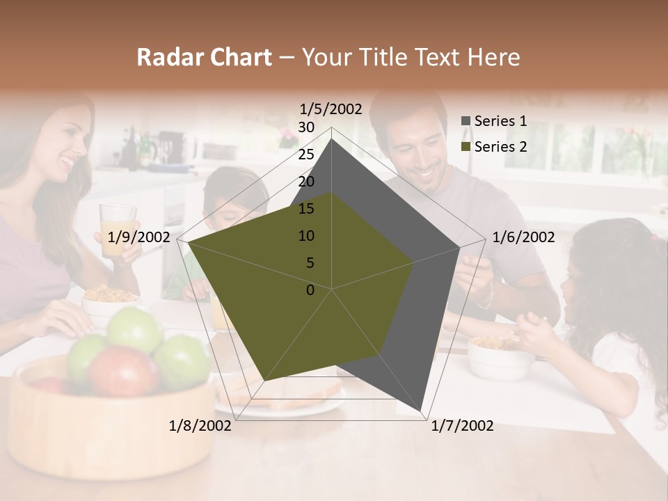Caucasian Mother Brunette PowerPoint Template