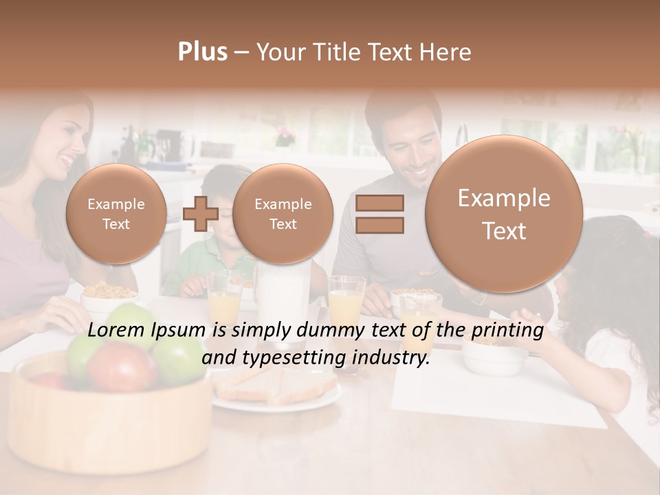 Caucasian Mother Brunette PowerPoint Template