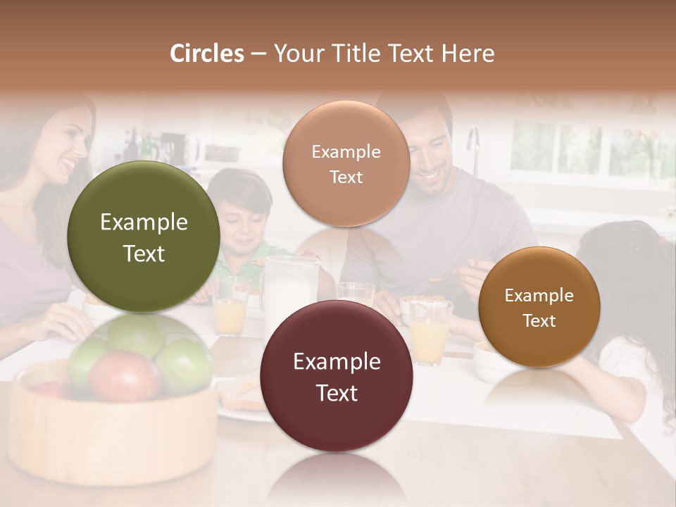 Caucasian Mother Brunette PowerPoint Template