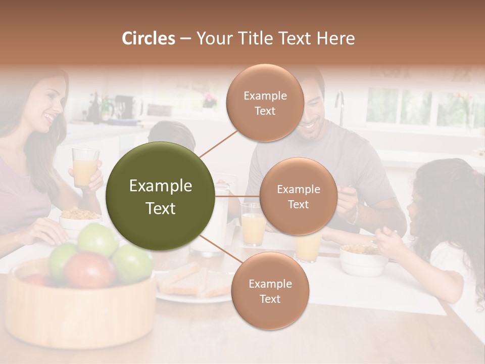 Caucasian Mother Brunette PowerPoint Template