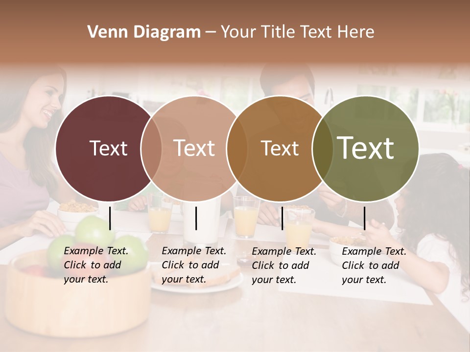 Caucasian Mother Brunette PowerPoint Template